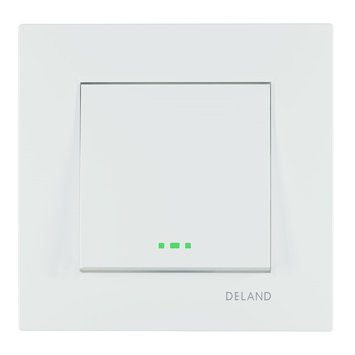 Deland Asa Series Single-Pole Switch (White) | Classic and Durable Design