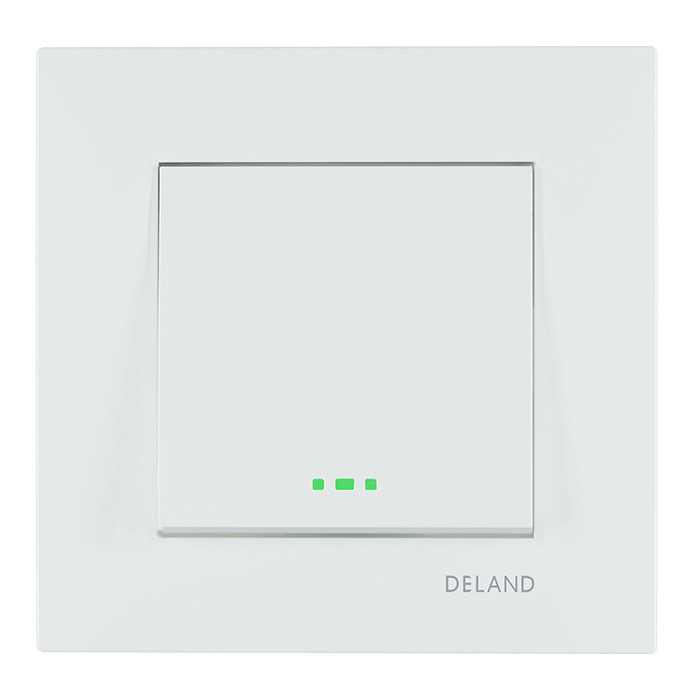 Deland Asa Series Single-Pole Switch (White) | Classic and Durable Design