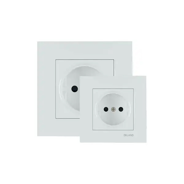Daland Asa Series White Standard Socket | Buy Online with Safety Shutter
