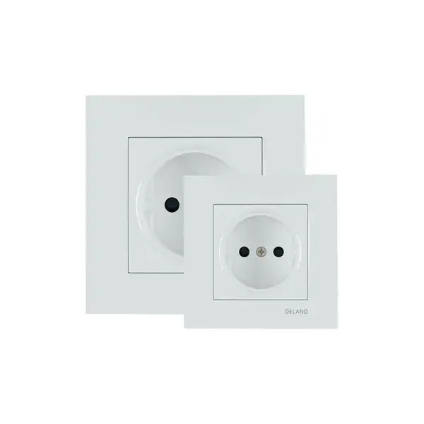 Daland Asa Series White Standard Socket | Buy Online with Safety Shutter