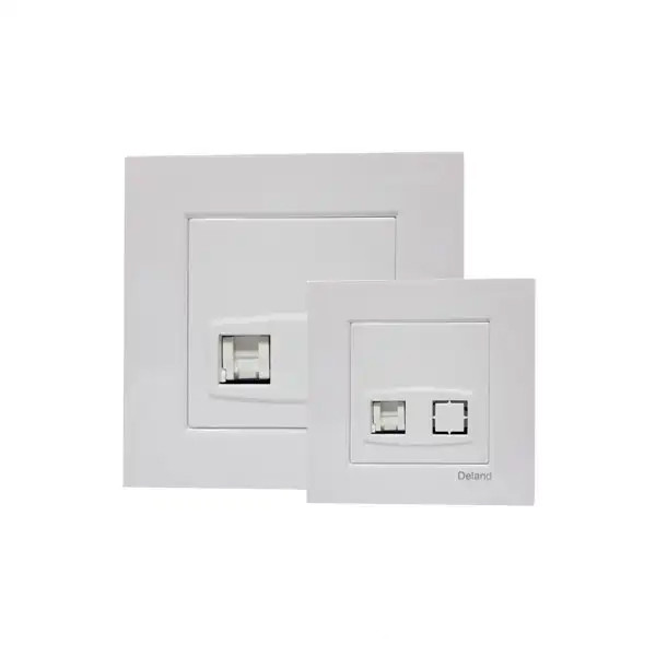 Deland Asa Series Cat6 Network Socket | Sturdy Body and Polyamide Core