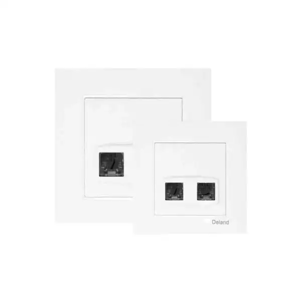 Deland Asa Model Dual-Socket Telephone Outlet | Sturdy Body and Luxury Design