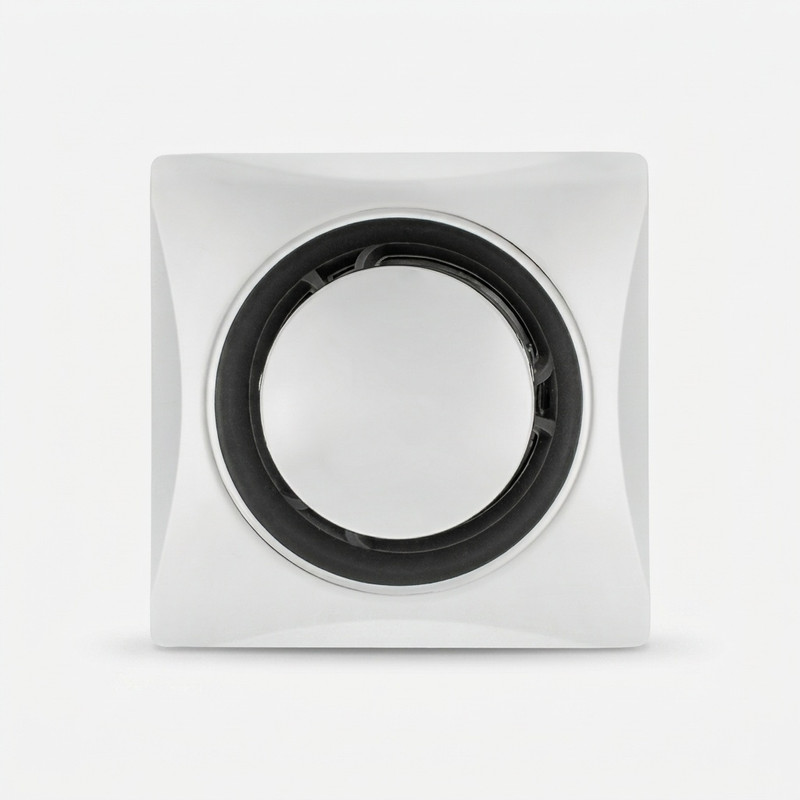 Airsoft Domestic Exhaust Fan, Model AD 10 S | 10 cm, 12W, Chrome Finish, Low-Noise