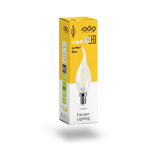 Farnam 5W LED Candle Bulb | Warm Light & Energy-Efficient