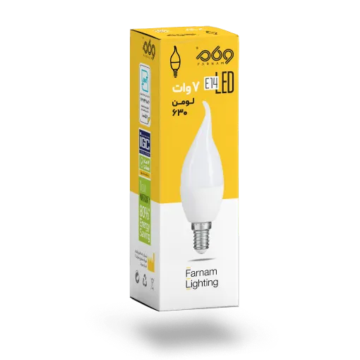 Farnam 7W Frosted Candle Bulb | Three Light Colors, 700 Lumens
