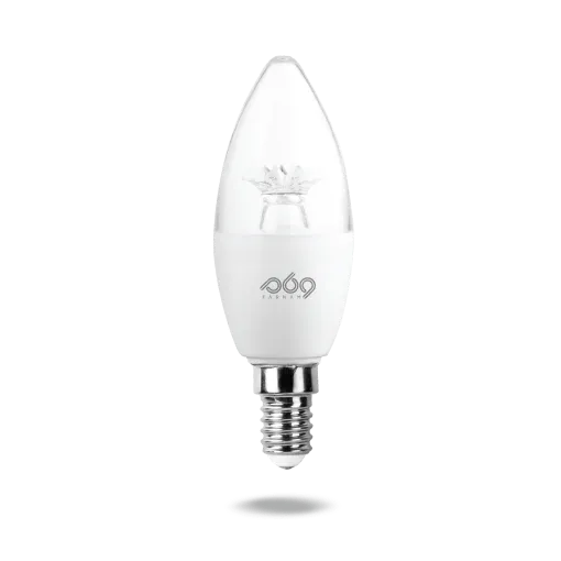 Farnam 7W Crystal LED Candle Bulb | Uniform 700-Lumen Light