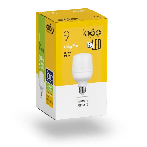 Farnam 40W Cylindrical LED Bulb | 220-Degree Light Distribution and 4000 Lumens