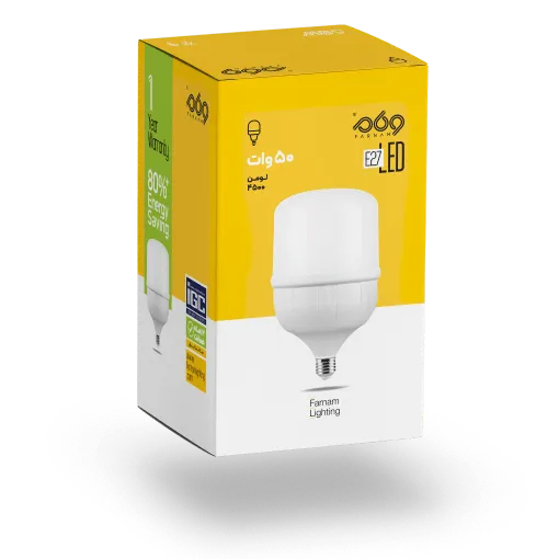 Farnam 50W Cylindrical LED Bulb | Luminous Flux: 5000 Lumens
