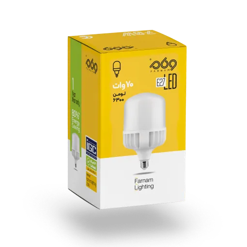 Farnam 70W Cylindrical LED Bulb | Cool White Light and 7000 Lumen Luminous Flux