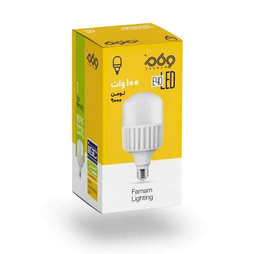 Farnam 100W Cylindrical LED Bulb | 10,000 Lumens Cool White Light