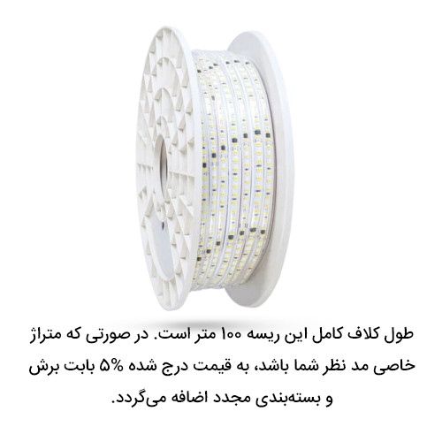 Farnam Wireless LED Strip Light – 8W, 700 Lumens, 120 LEDs, 4 Light Colors, IP65 Waterproof