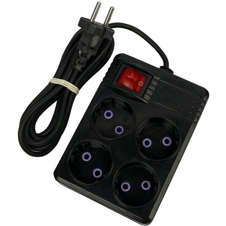 Pico Power Strip Model 4S | 4 Outlets, 1.7m Cord, Dust-Resistant