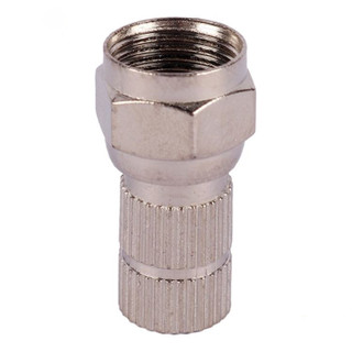 Silver F140 wrench-type antenna plug with washer | Waterproof and all copper