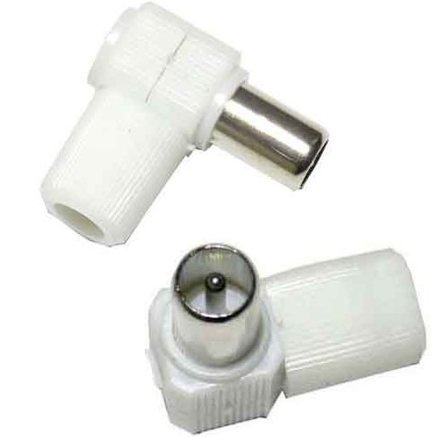 Right-angle male antenna plug