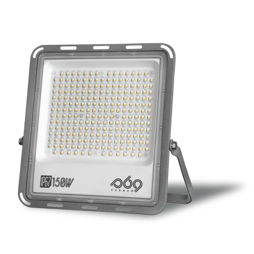 150W LED floodlight with IP67 protection rating and 16,500-lumen luminous flux.