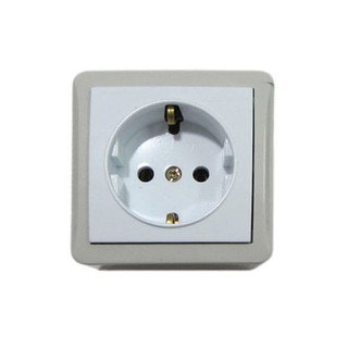 Part Electric "Shahab" Model Ceramic Surface-Mounted Socket with Earth